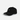 Front view of the Cannabis Leaf Adjustable Hat, a black cap with a leaf emblem, set against a neutral gray backdrop.