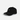 Front view of the Cannabis Leaf Adjustable Hat, a black cap with a leaf emblem, set against a neutral gray backdrop.