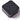 A top-down view of the 2-Piece Aluminum Square Grinder, showcasing its compact square shape and metallic finish.
