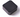 A top-down view of the 2-Piece Aluminum Square Grinder, showcasing its compact square shape and metallic finish.