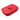 A slightly angled, top-down view of the Crimson Scale Collapsible Bowl in red, showcasing its compact, folded design.