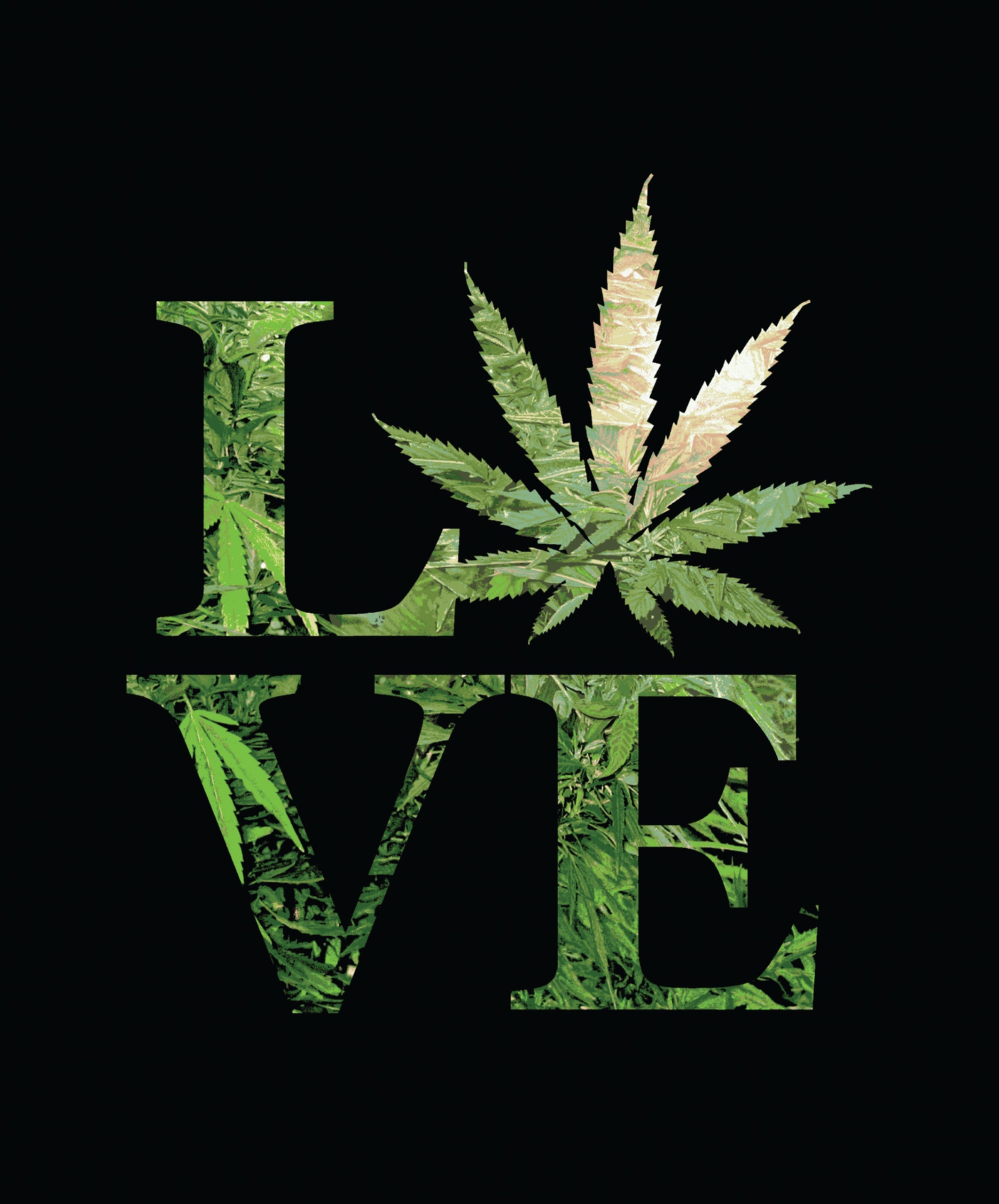 Love Weed Plush Fleece Blanket