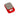 A top-down view of the Flex Mini Scale, displaying a digital readout on its compact, red surface.