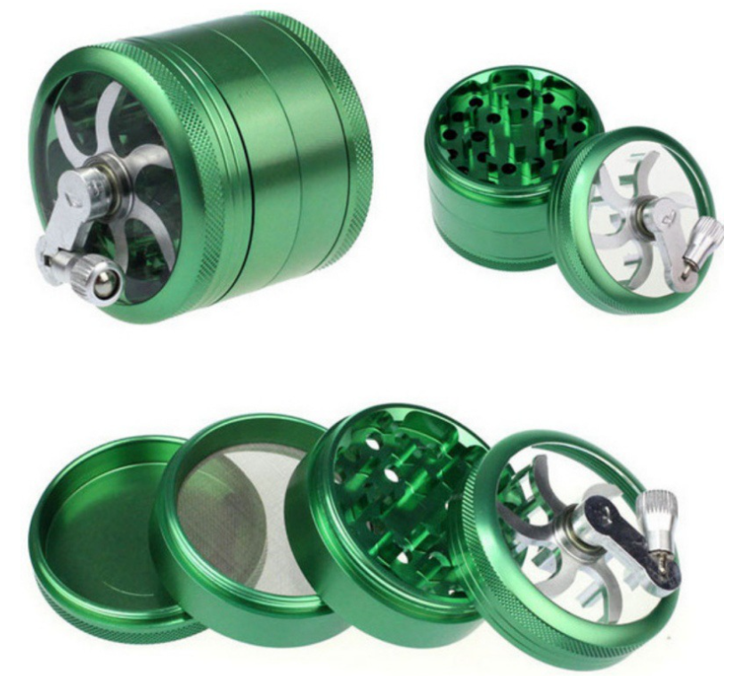 Hand Crank 4-Piece Grinder