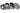 A partially disassembled Cloud 8 Chromium Alloy Grinder shows its four gun metal pieces arranged in a diagonal line.