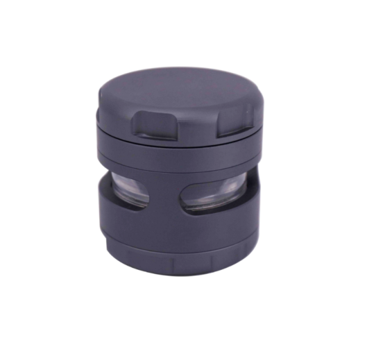 Aluminum Grip Edge 4-Piece Grinder with Chamber Window