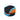 A top-down view of the Silicone Container with Compartments 10ml, featuring a blue and black segmented design.