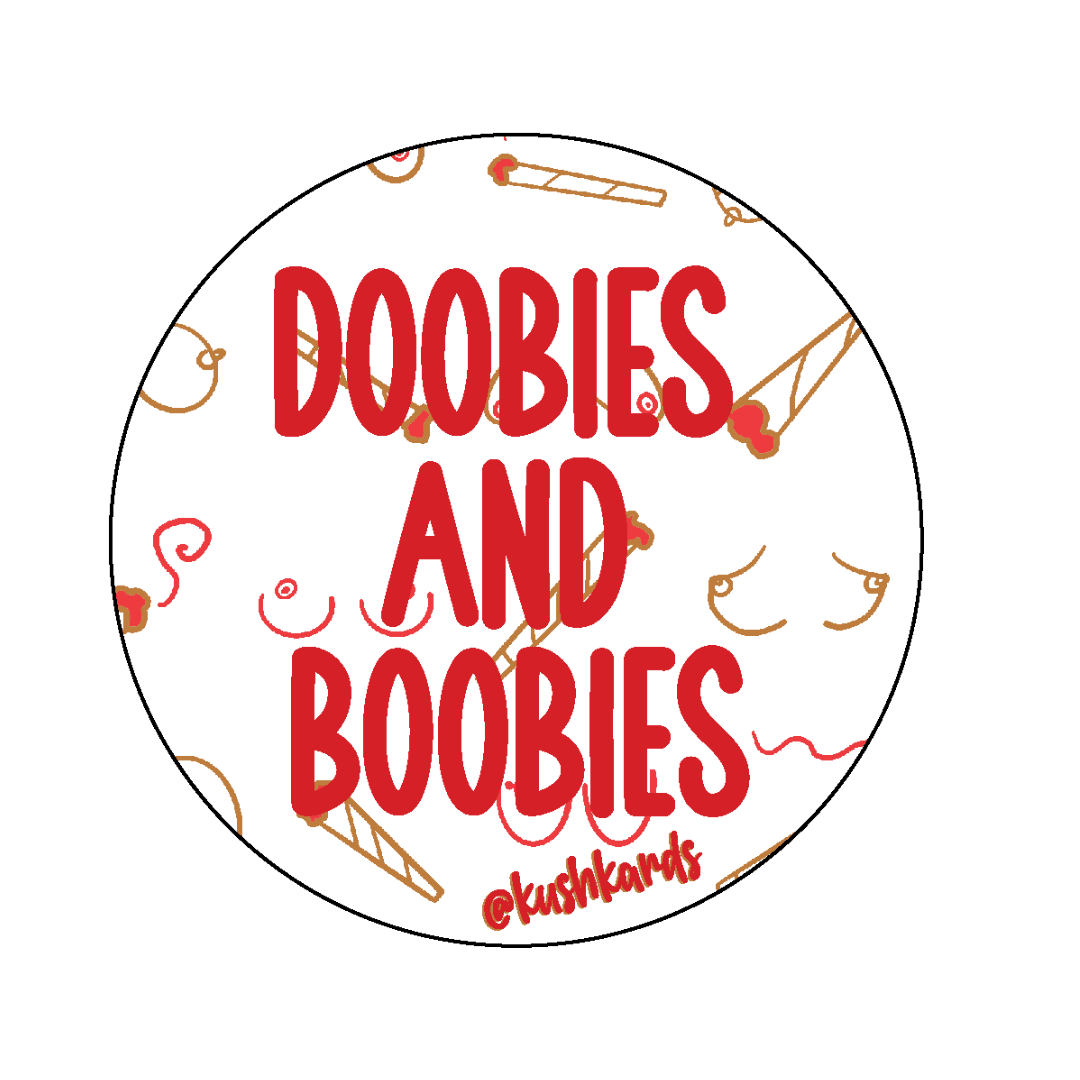 Doobies & Boobies Kush Sticker