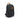 Front view of The Explorer - Smell Proof Backpack, a black backpack with a zipper pocket and adjustable straps.