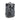 Front view of The Drifter - Smell Proof Rolltop Backpack, a dark gray rolltop bag with a vertical texture.