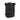 Front view of The Drifter - Smell Proof Rolltop Backpack, a black, closed rolltop bag against a plain white background.
