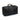 A three-quarter view of the black The Continental - Smell Proof Large Duffle, showing its rectangular shape and carry handles.