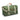Front view of the Smell Proof Large Duffle from The Continental, a dark green duffle bag with a simple, clean design.