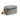 Front view of The Stowaway - Smell Proof Toiletry Kit, a gray, zippered pouch with a carrying handle against a neutral background.