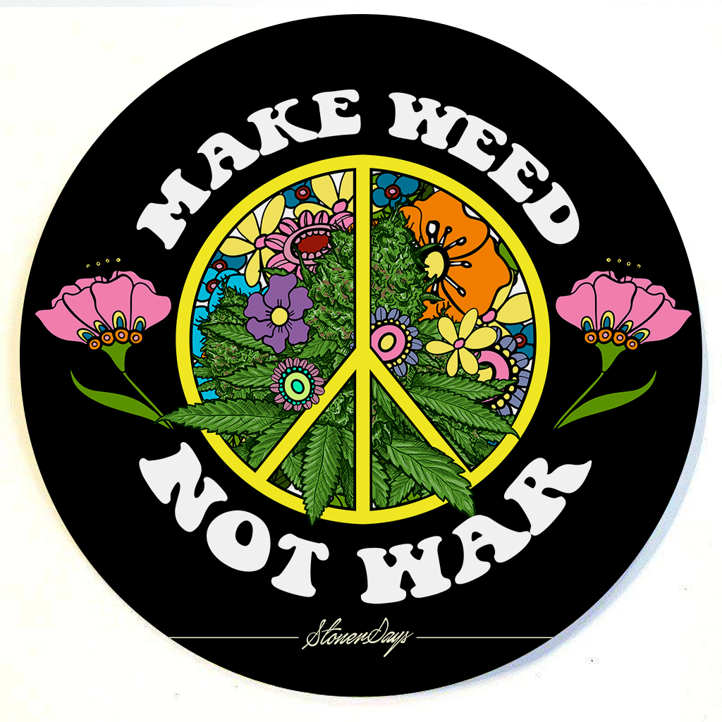 Make Weed Not War Dab Mat