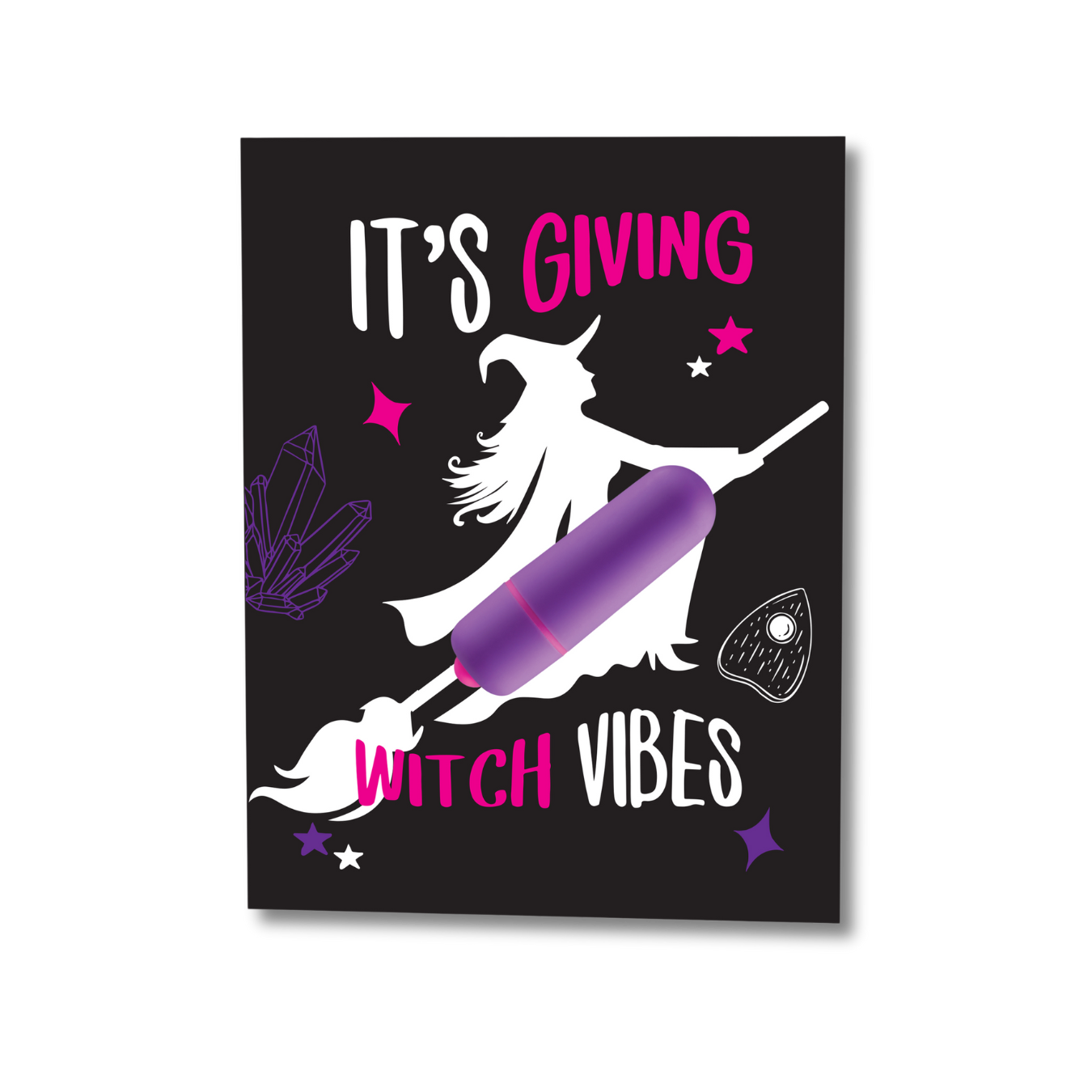 Giving Witch Vibes Vibrator Greeting Card