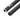 A close-up, angled view of the Wink Vape Battery Flashlight, showcasing its sleek, cylindrical black design.