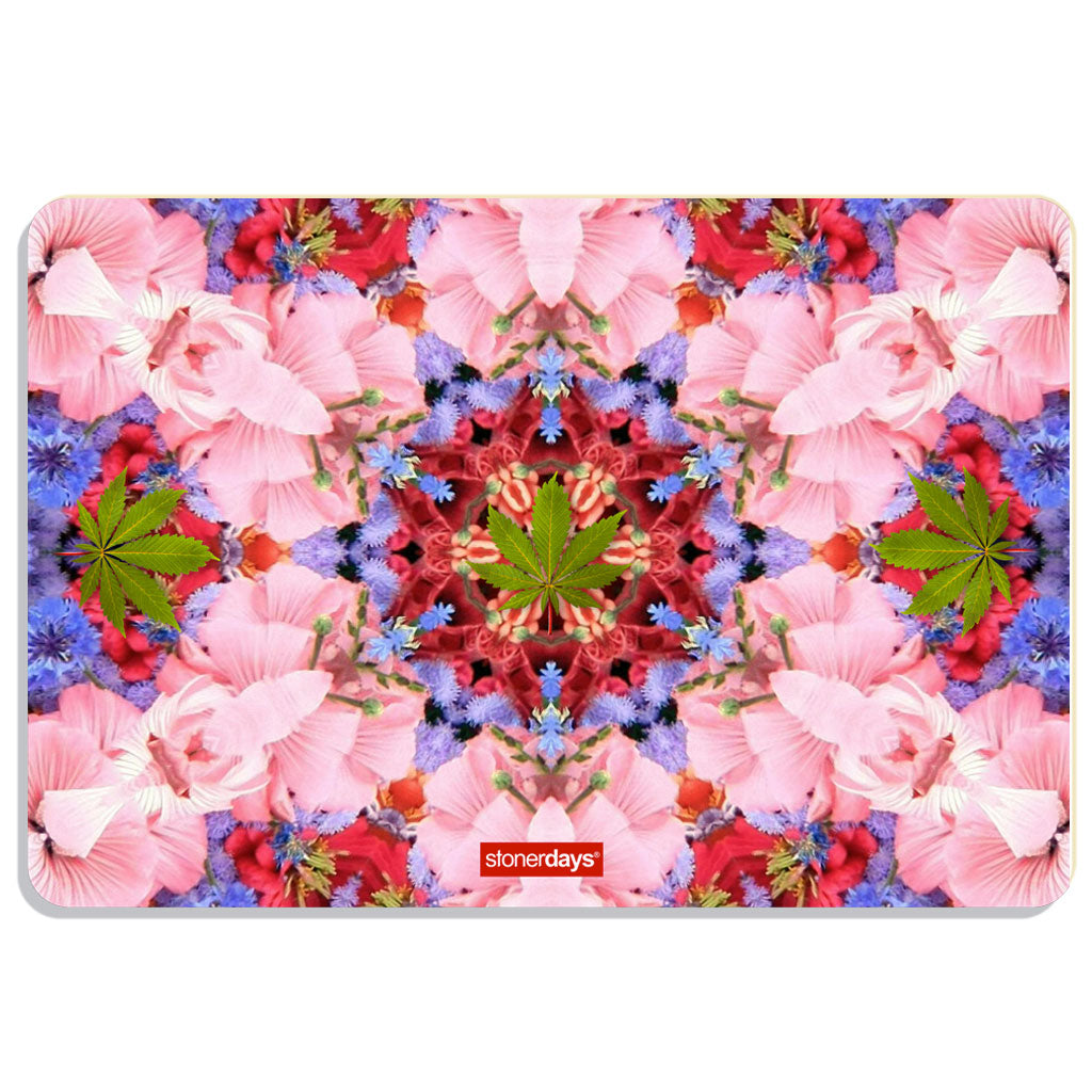 Pink Orchid Kaleidoscope Dab Mat