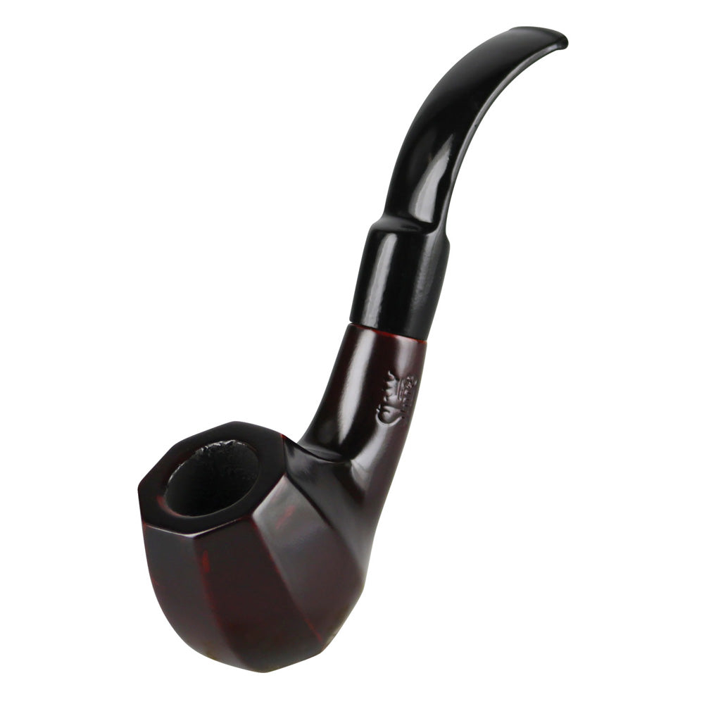 Bent Octagon Brandy Cherry Wood Shire Pipe