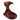 A slightly angled view of the Decorative Rosewood Shire Pipe Stand, showcasing its polished wood grain and curved design.