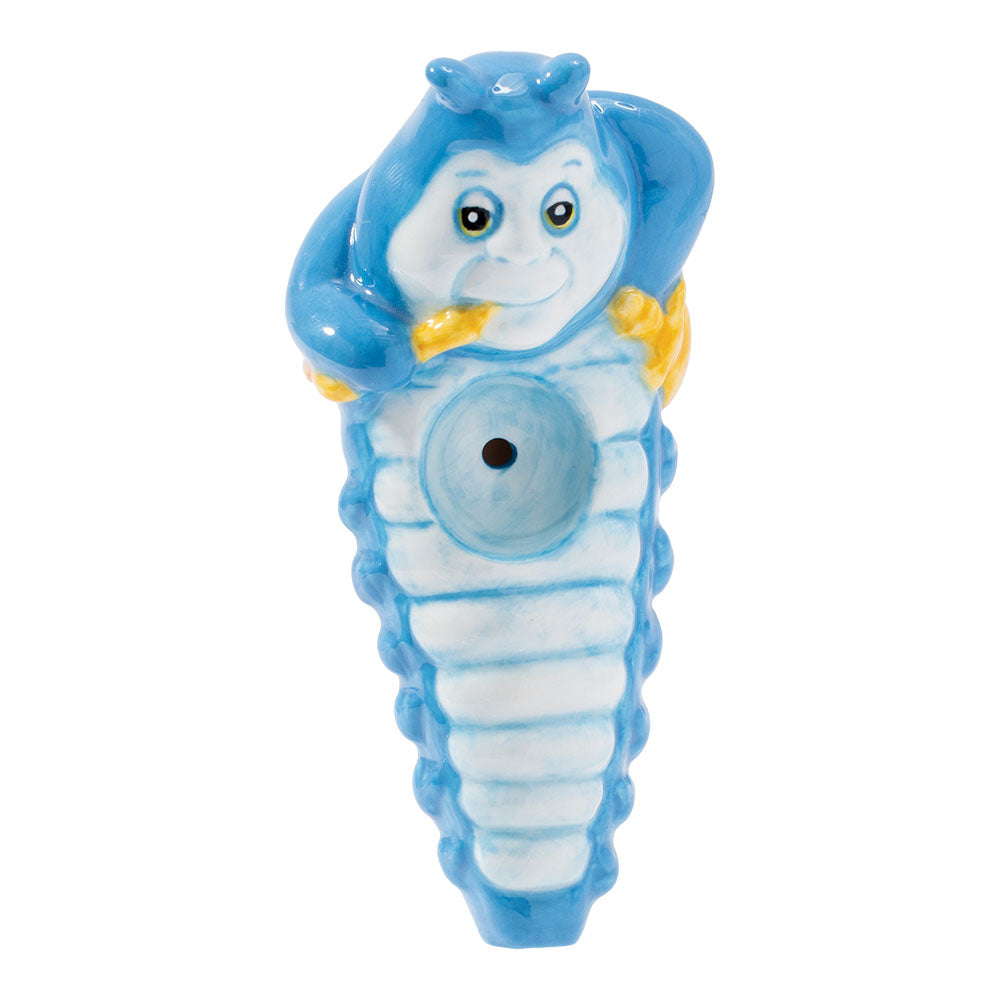 Smoking Caterpillar Ceramic Hand Pipe