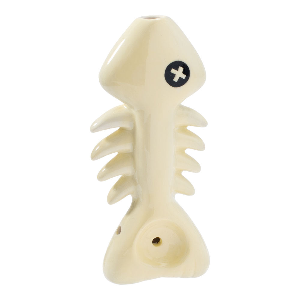 Fish Skeleton Ceramic Hand Pipe