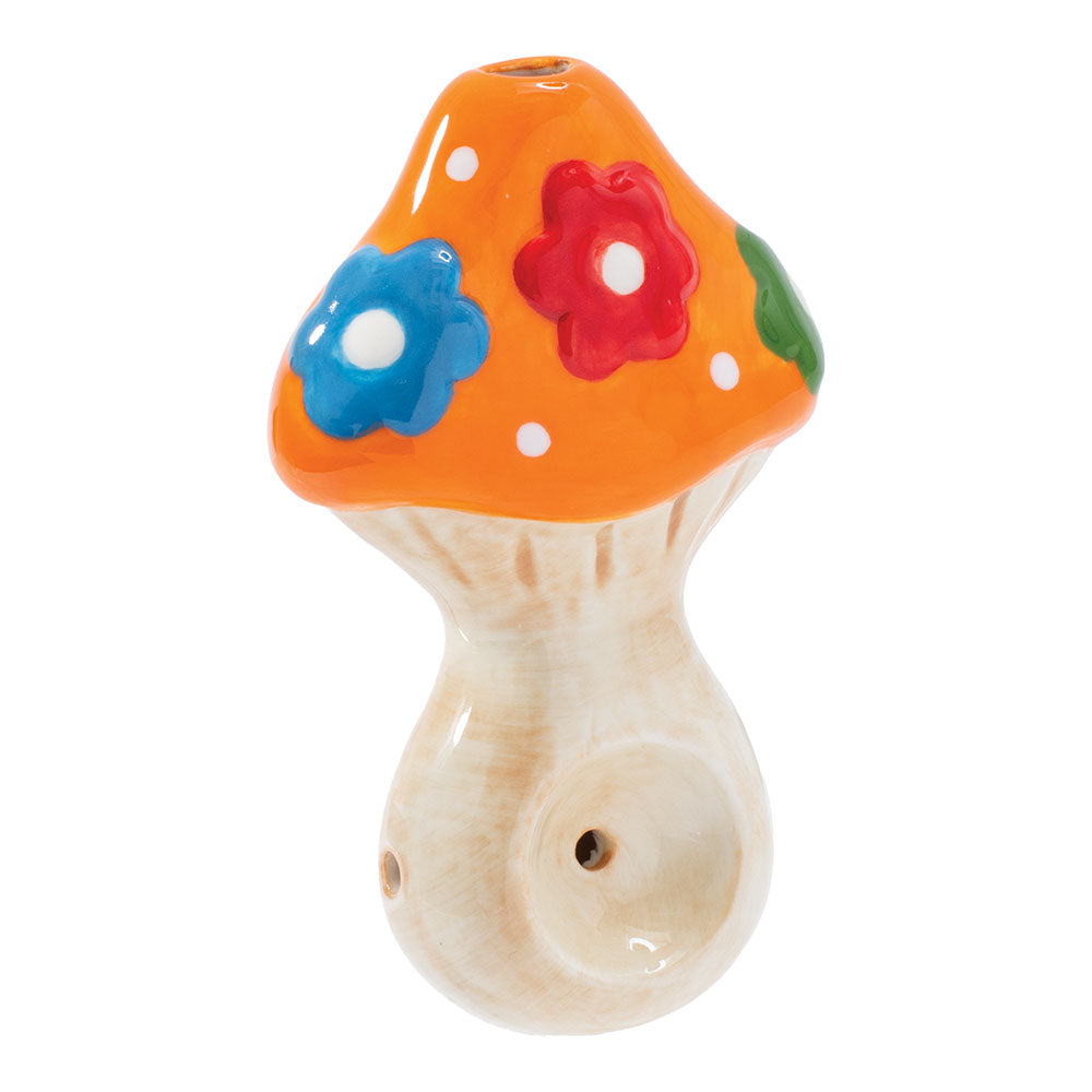 Flower Mushroom Ceramic Pipe