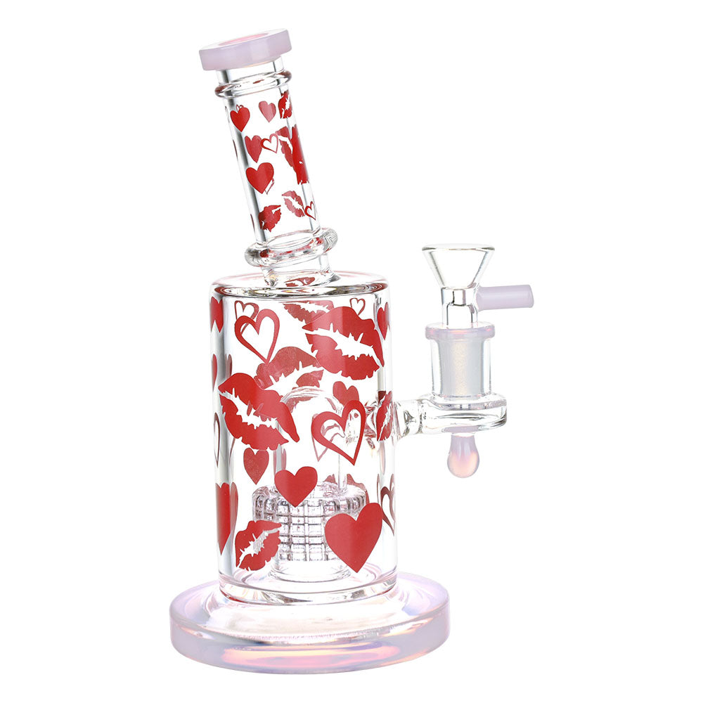 Lipstick Kiss Glass Water Pipe