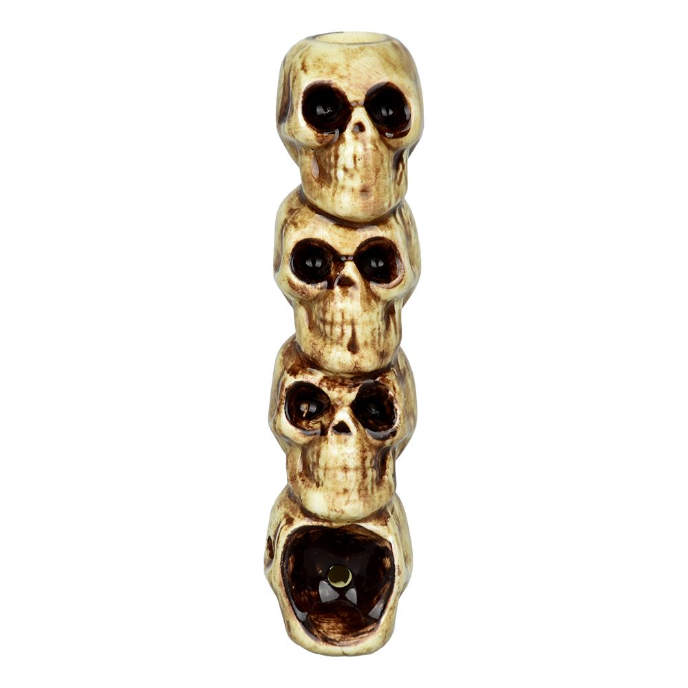 Skulls Ceramic Hand Pipe