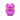 Front view of the Aluminum Cute Animal Grinder, showcasing its rounded purple form and smooth, polished finish.
