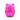 A studio shot of the Aluminum Cute Animal Grinder, a pink, rounded grinder resembling a pig, against a white backdrop.