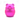 A studio shot of the Aluminum Cute Animal Grinder, a pink, rounded grinder resembling a pig, against a white backdrop.