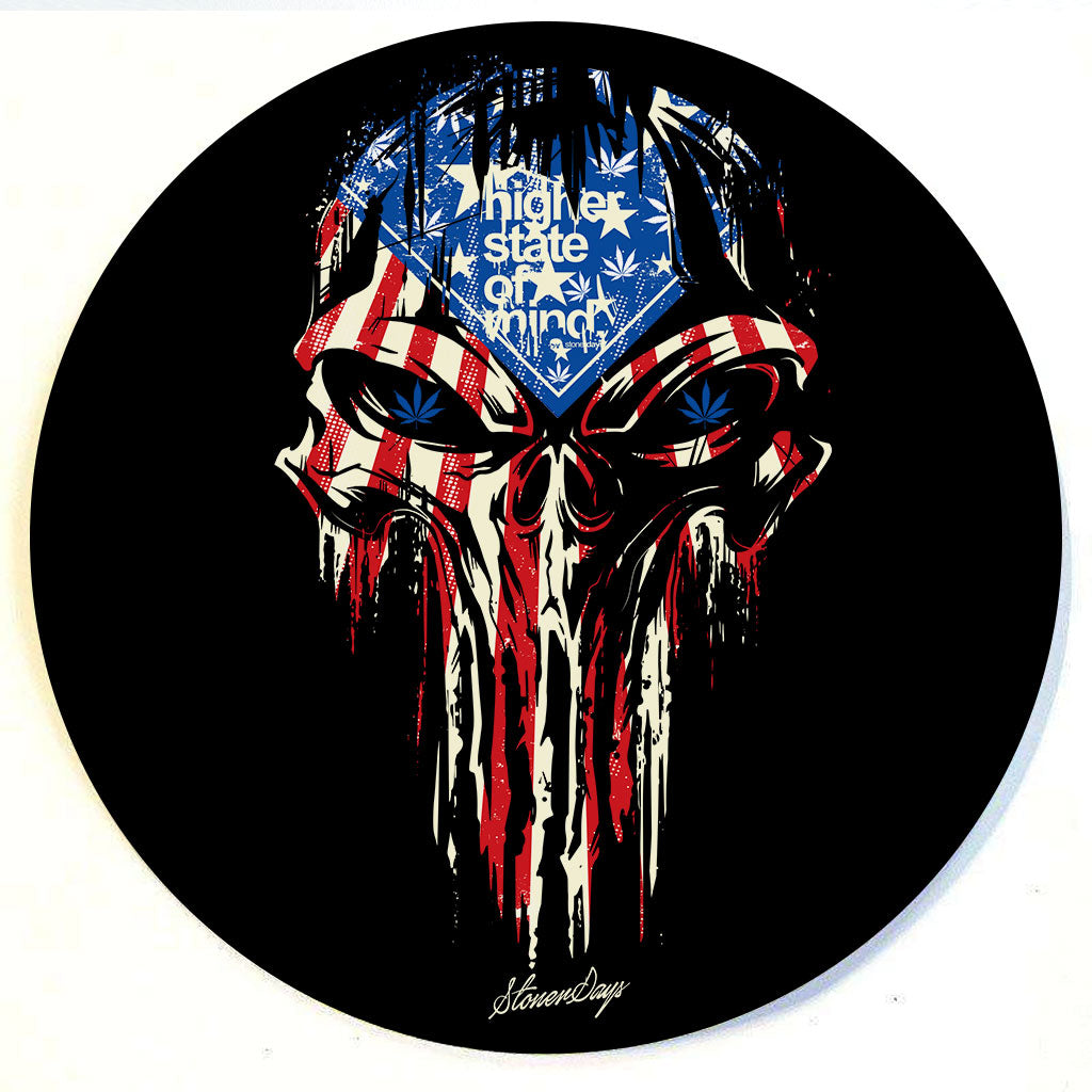 Punisher Stars and Stripes Dab Mat