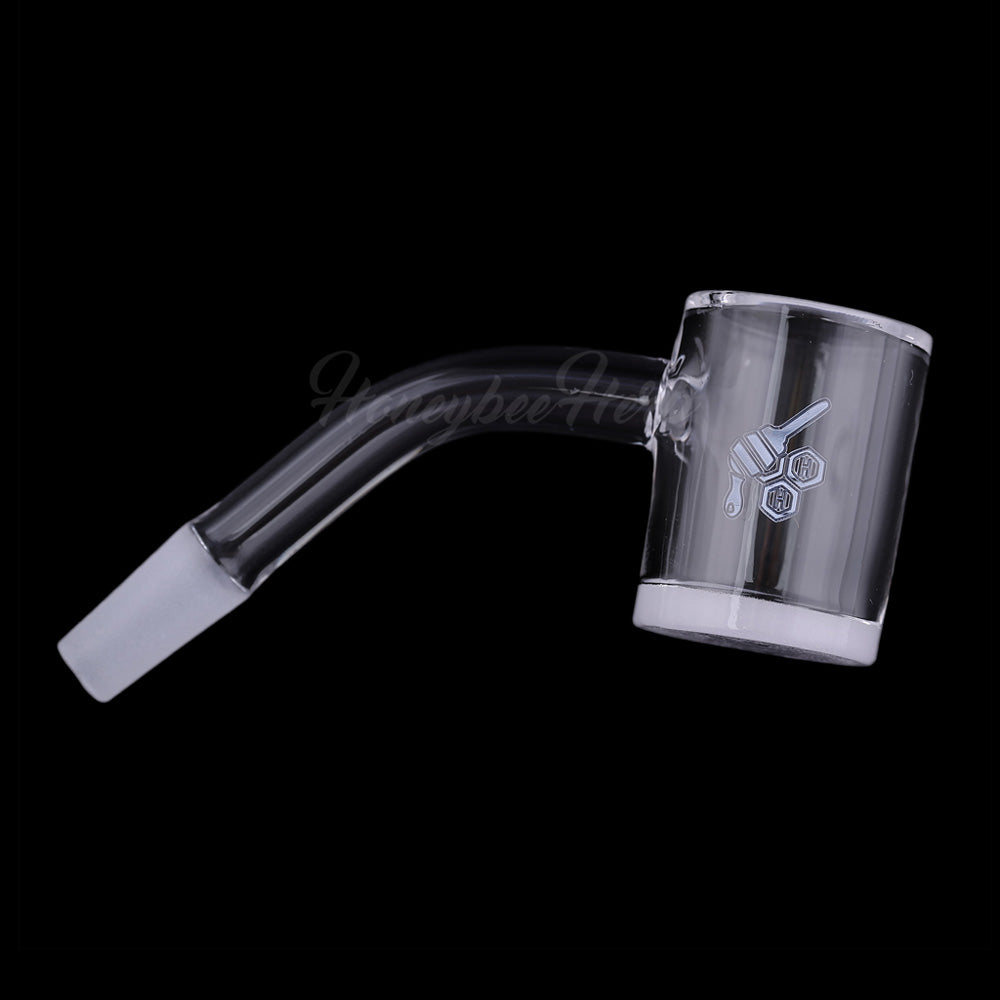Honeybee Herb Honey & Milk Bevel Quartz Banger 45° Yellow Line