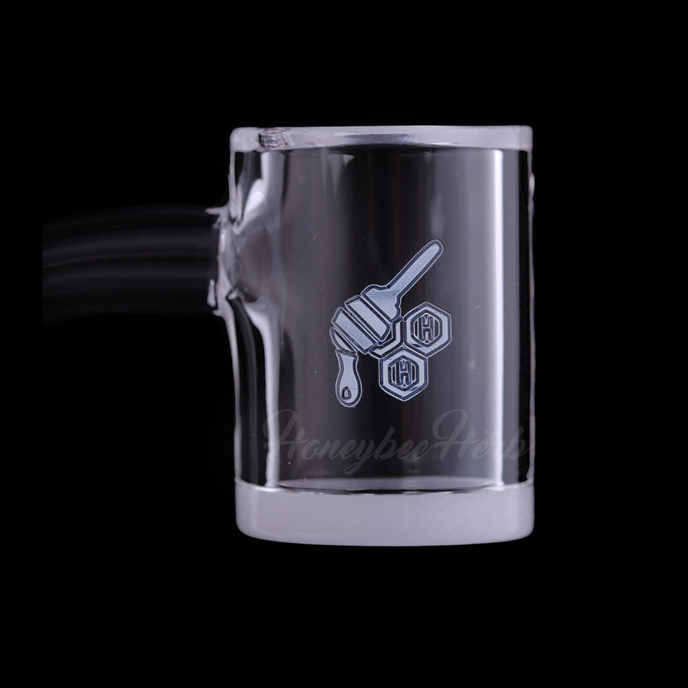 Honeybee Herb Honey & Milk Bevel Quartz Banger 45° Yellow Line
