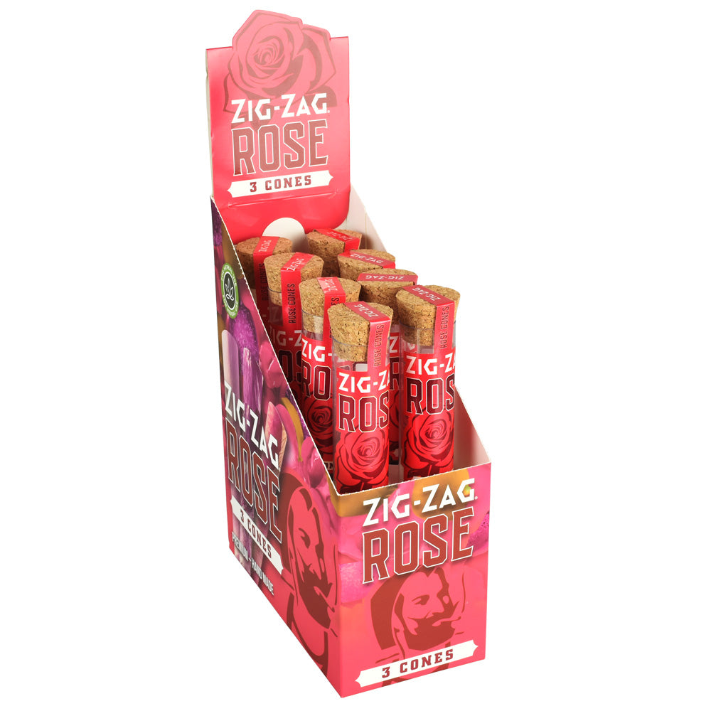 Zig Zag Rose Petal Pre-Rolled Cone Display