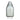 Front view of the CARTA 2 Glass Top, a sleek, clear glass piece with a rounded top and simple cylindrical base.