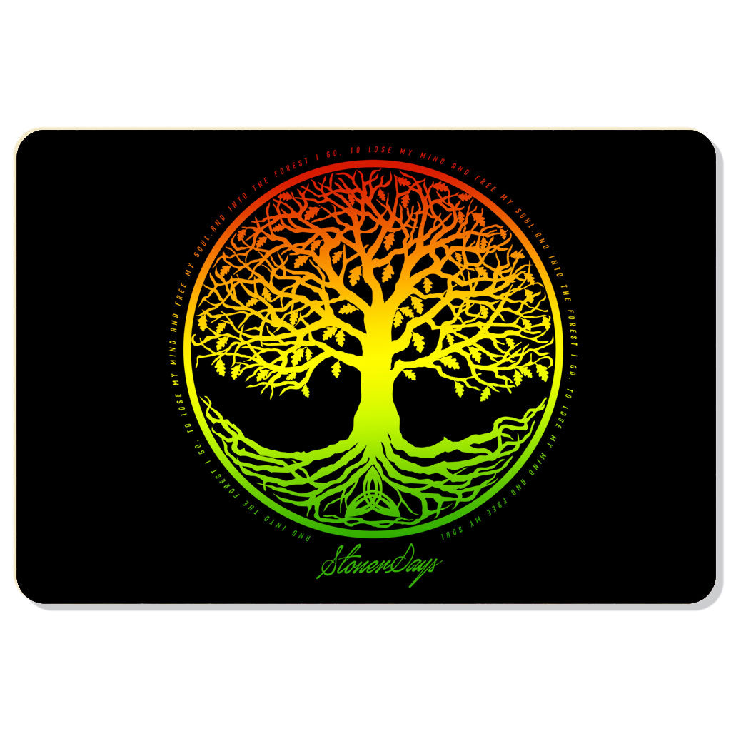 Tree of Life Rasta Dab Mat