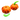 Front view of the Silicone Pumpkin Hand Pipe, showing a vibrant orange, pumpkin-shaped pipe with a green stem against a white background.
