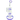 Front view of the 9-inch Double Charge Rig, displaying a clear glass construction with multiple percolators.
