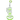 A studio shot of the 9-inch The Double Charge Rig, displaying its vibrant green glass construction and unique design.