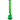 Front view of the 18-inch tall The Quasar Beaker in milky green, showcasing its classic beaker shape and clear glass construction.