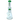 Front view of the 10" The Reversal Mini Beaker, a clear glass beaker with a green accent on the mouthpiece.
