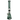 Front view of the 10-inch Tree Perc Beaker, showing the green glass with a simple beaker shape and visible water line.