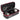 An open, gray BULLDOG Smell Proof Bag with a red zipper lies flat, revealing its empty interior.