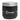 A sleek, front view of the Bunker Airtight Stash Jar, showcasing its dark, reflective surface and minimalist design.