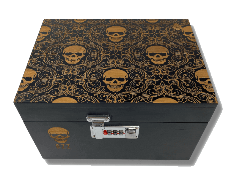 Skull Pattern Large Bzz Box