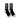 A pair of black Bzz Socks are displayed against a white background, angled slightly to showcase their smooth texture.
