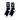 A pair of black Bzz Socks displayed against a plain white background, showing the distinct logo pattern.
