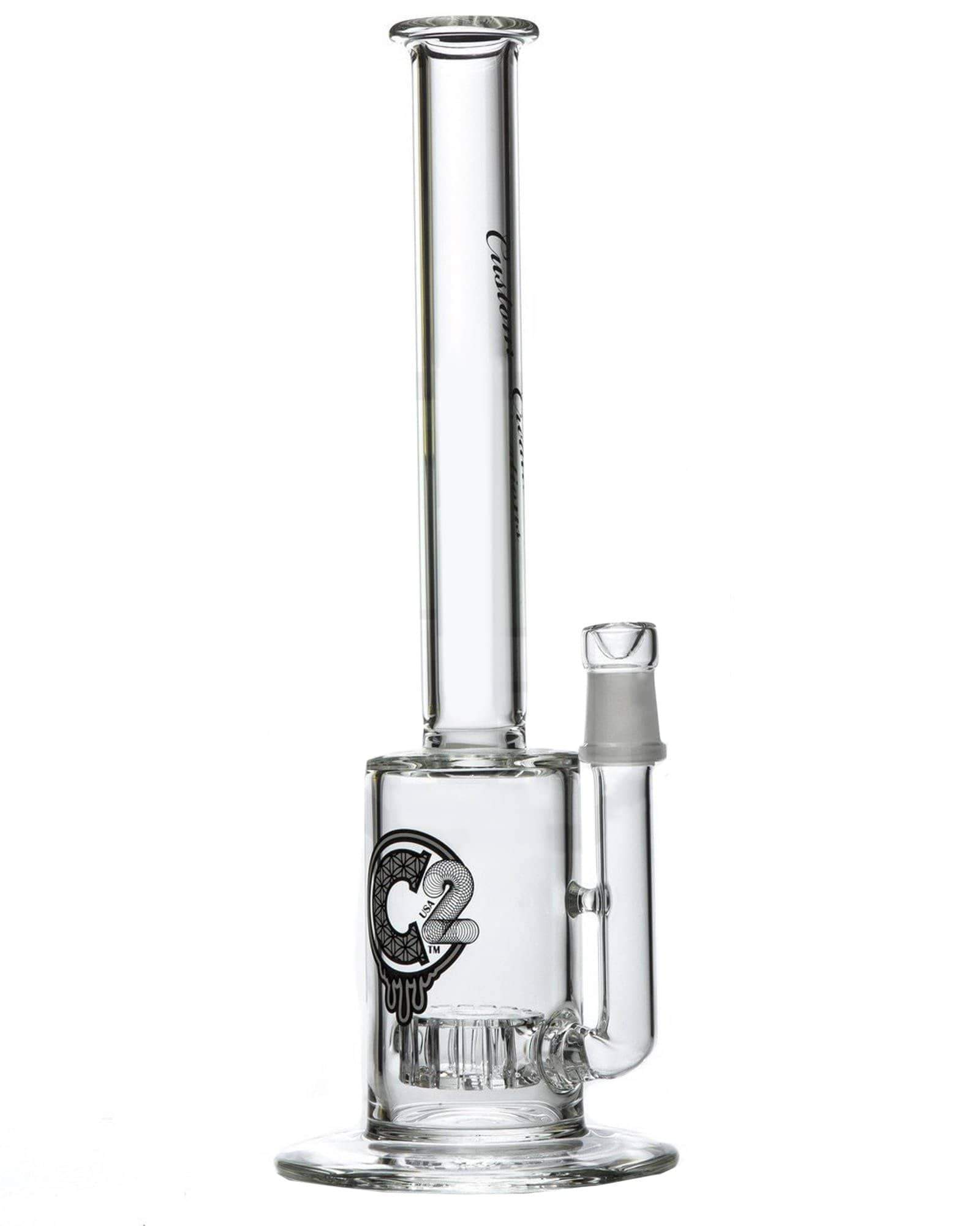 C2 Custom Creations - Circle Disc Perc Tall Straight Tube